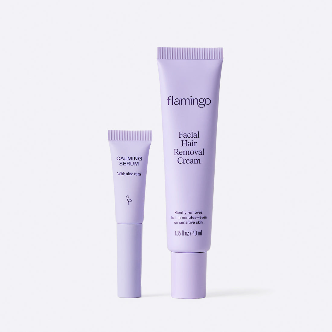 Flamingo Facial Hair Removal Cream and Calming Serum